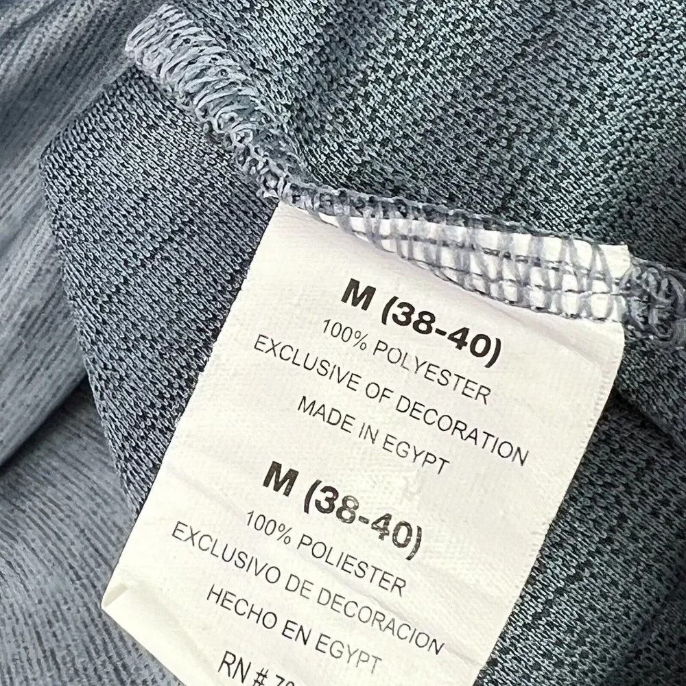 Layer 8 Men's Qwick-Dry Short Sleeve Hooded T-shirt Blue Grey Size M Medium - Picture 6 of 7